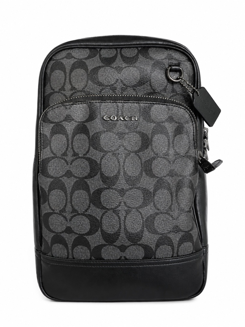 Coach Men’s Black Signature Belt Bag